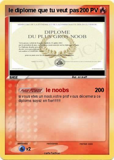 Pokemon le diplome que tu veut pas