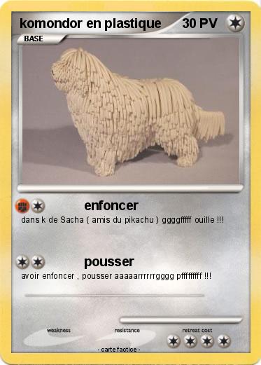 Pokemon komondor en plastique