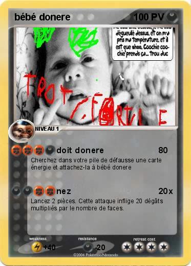 Pokemon bébé donere