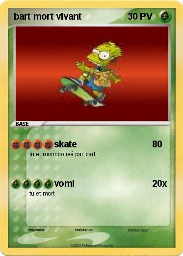 Pokemon bart mort vivant
