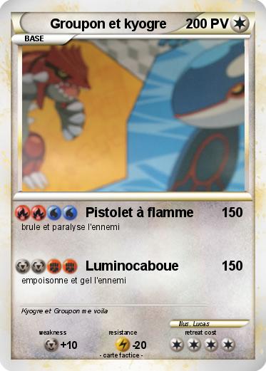 Pokemon Groupon et kyogre
