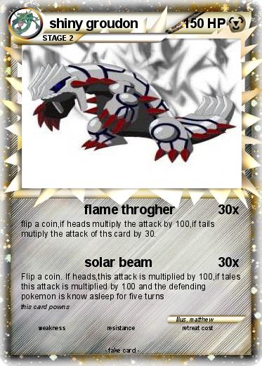 Pokemon shiny groudon