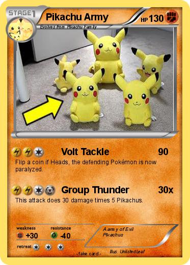 Pokemon Pikachu Army