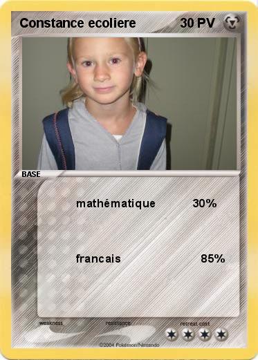 Pokemon Constance ecoliere 