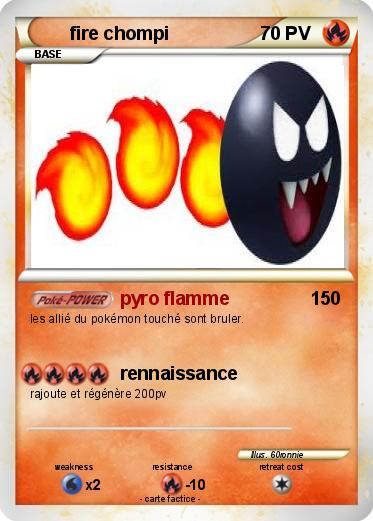 Pokemon fire chompi