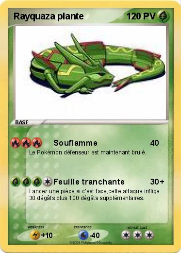 Pokemon Rayquaza plante