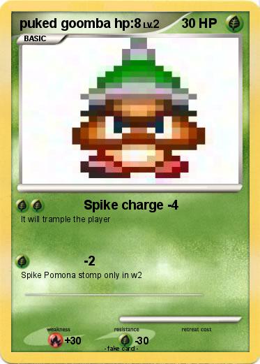 Pokemon puked goomba hp:8