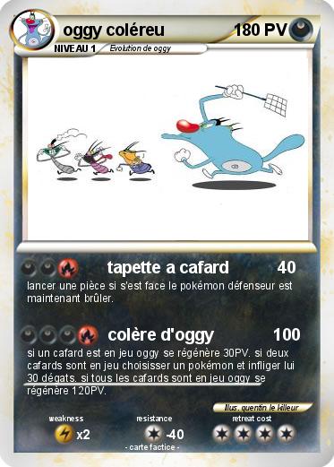 Pokemon oggy coléreu