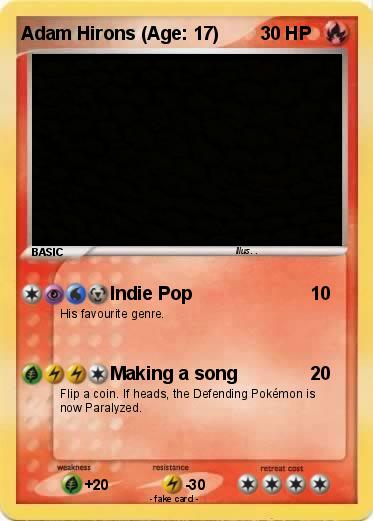 Pokemon Adam Hirons (Age: 17)