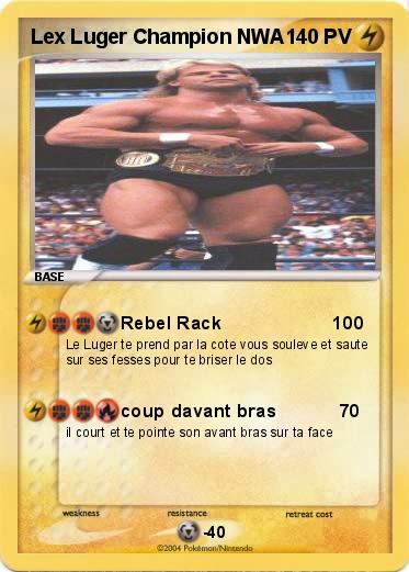 Pokemon Lex Luger Champion NWA
