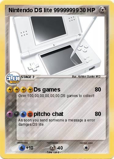 Pokemon Nintendo DS lite 99999999