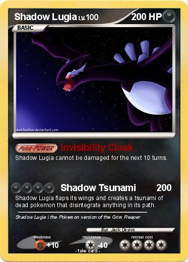 Pokemon Shadow Lugia