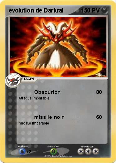 Pokemon evolution de Darkrai