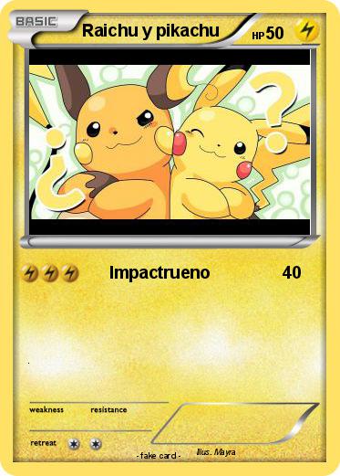 Pokemon Raichu y pikachu
