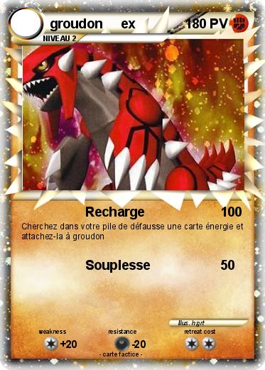 Pokemon groudon     ex