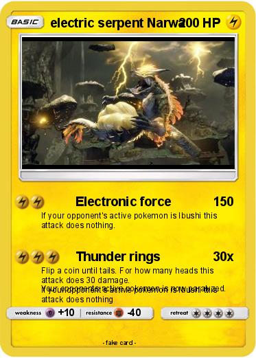 Pokemon electric serpent Narwa