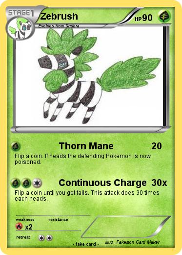 Pokemon Zebrush
