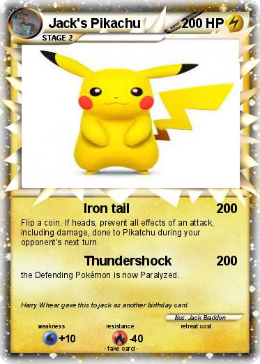 Pokemon Jack's Pikachu