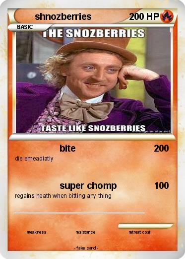 Pokemon shnozberries