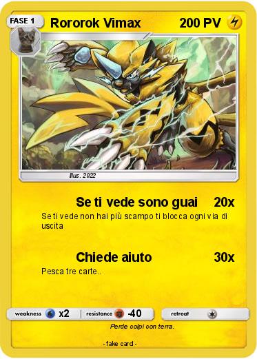 Pokemon Rororok Vimax