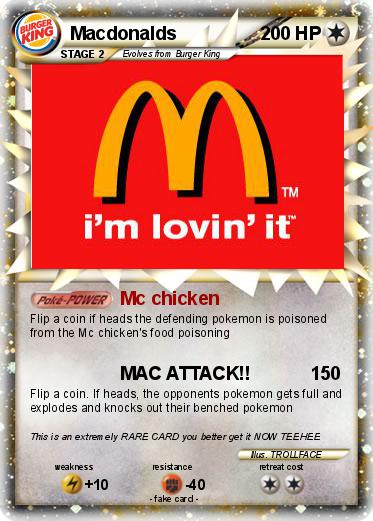 Pokemon Macdonalds