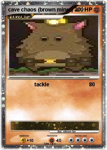 Pokemon cave chaos (brown miner)