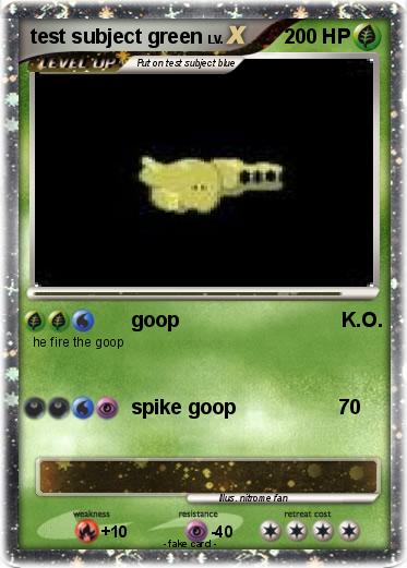 Pokemon test subject green