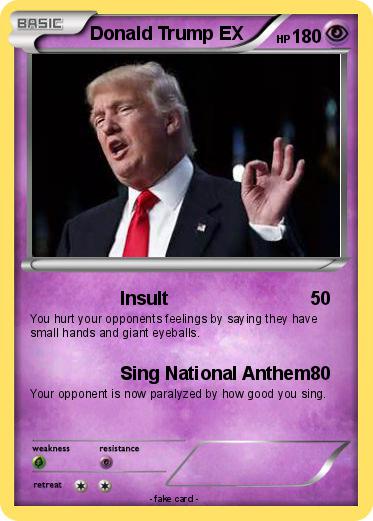 Pokemon Donald Trump EX