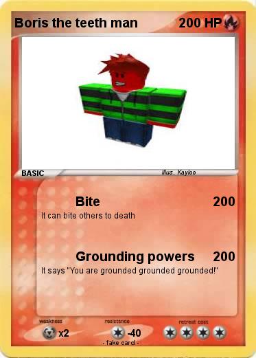 Pokemon Boris the teeth man
