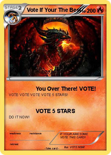 Pokemon Vote If Your The Best
