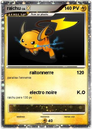 Pokemon raichu