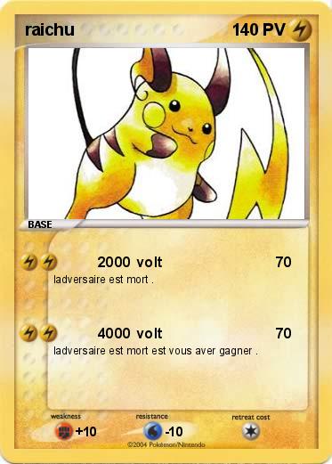 Pokemon raichu 
