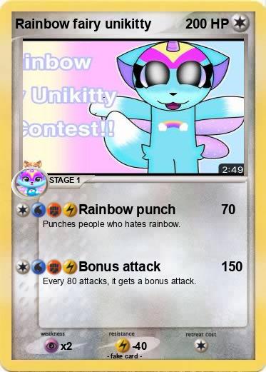 Pokemon Rainbow fairy unikitty