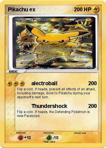 Pokemon Pikachu ex