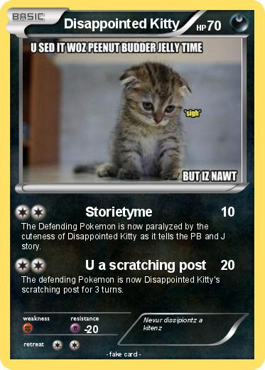 Pokemon Disappointed Kitty