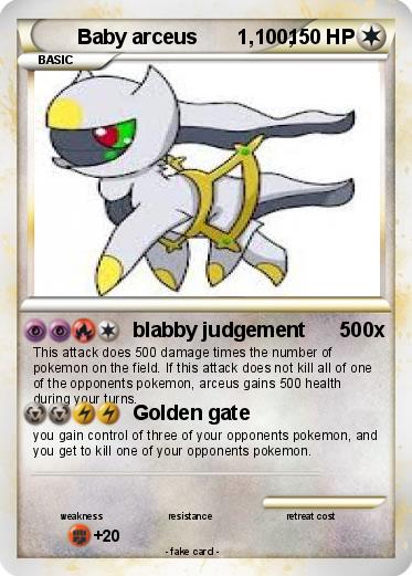 Pokemon Baby arceus       1,100,