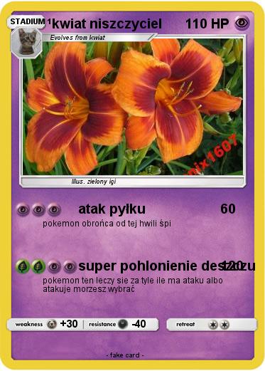 Pokemon kwiat niszczyciel