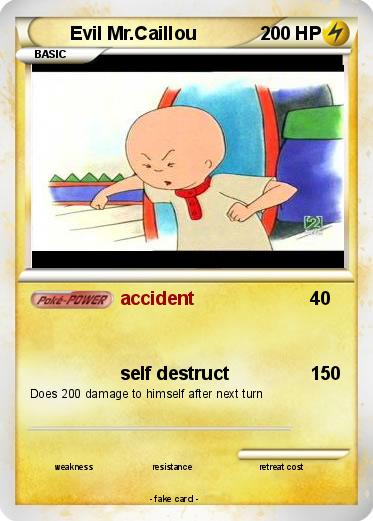 Pokemon Evil Mr.Caillou