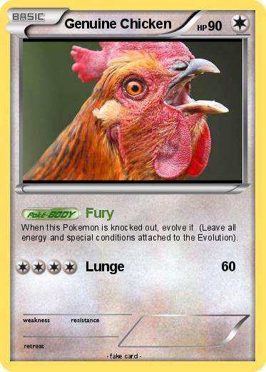 Pokemon Genuine Chicken