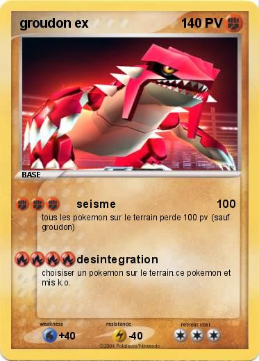 Pokemon groudon ex