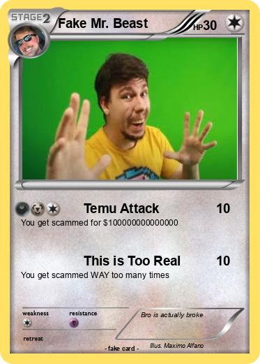Pokemon Fake Mr. Beast