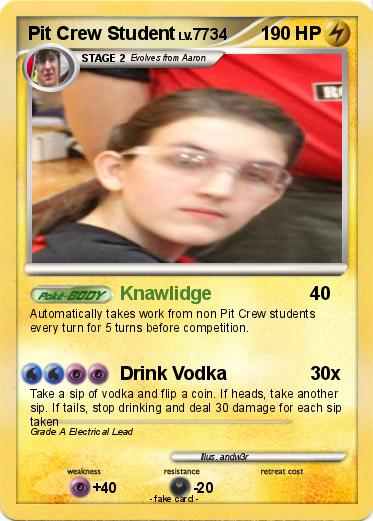 Pokemon Pit Crew Student