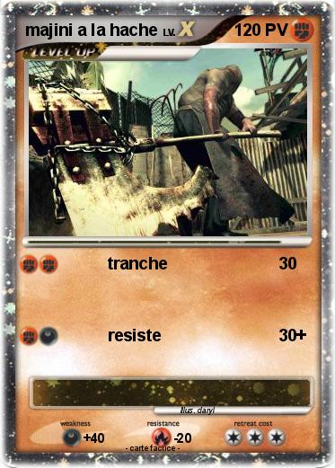 Pokemon majini a la hache