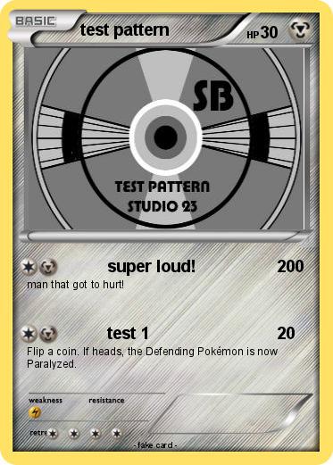 Pokemon test pattern