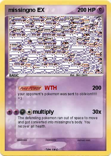Pokemon missingno EX