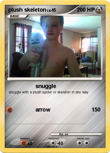 Pokemon plush skeleton