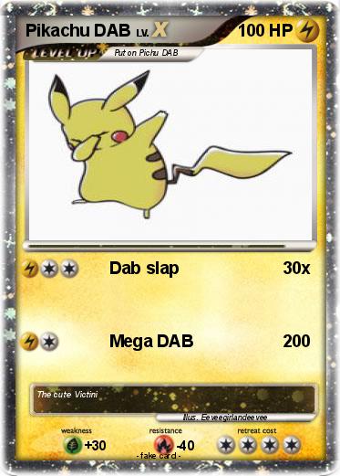 Pokemon Pikachu DAB