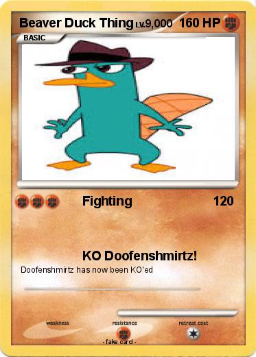 Pokemon Beaver Duck Thing