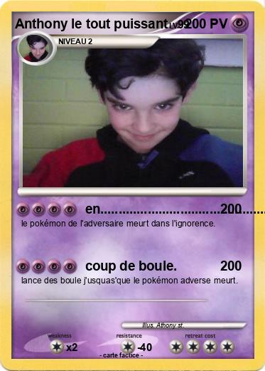 Pokemon Anthony le tout puissant