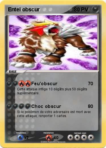 Pokemon Entei obscur